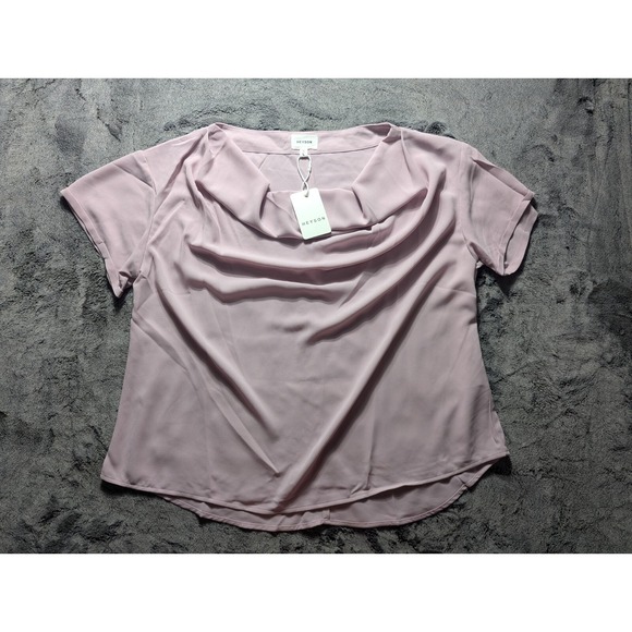 heyson Tops - Heyson Short Sleeve Blouse Women's Size Large Purple